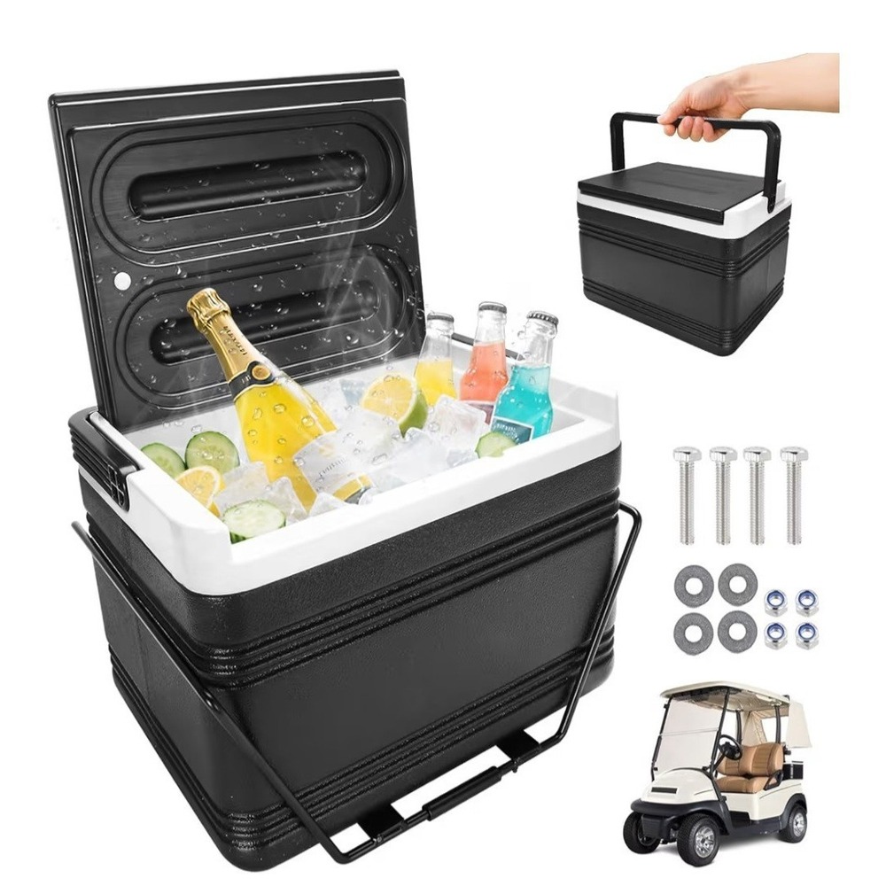 Universal Golf Cart Ice Cooler, Portable 8L Ice Box Compatible with EZGO/Club...
